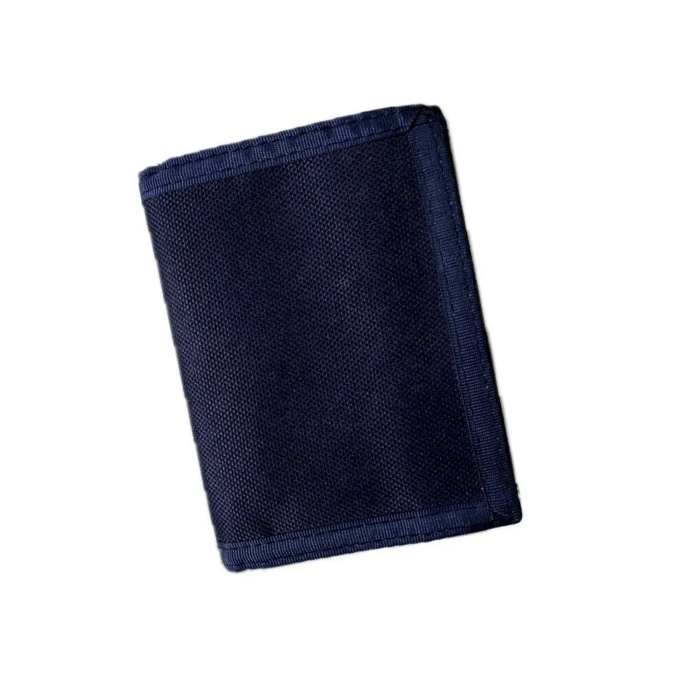Men's Canvas Navy Hook Loop Sports Dive Scuba Billfold Trifold 70s 80s Wallet